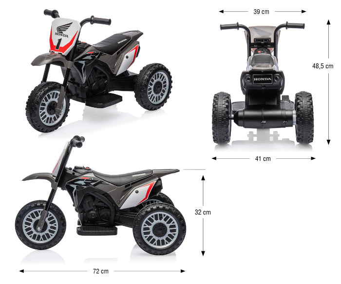 Ride on Milly Mally Honda CRF 450R Grey
