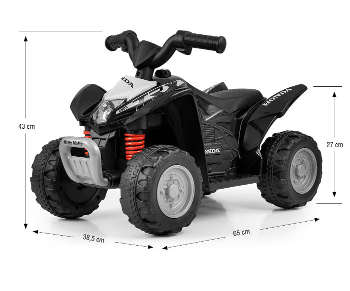 Ride on Milly Mally Quad Honda ATV Black