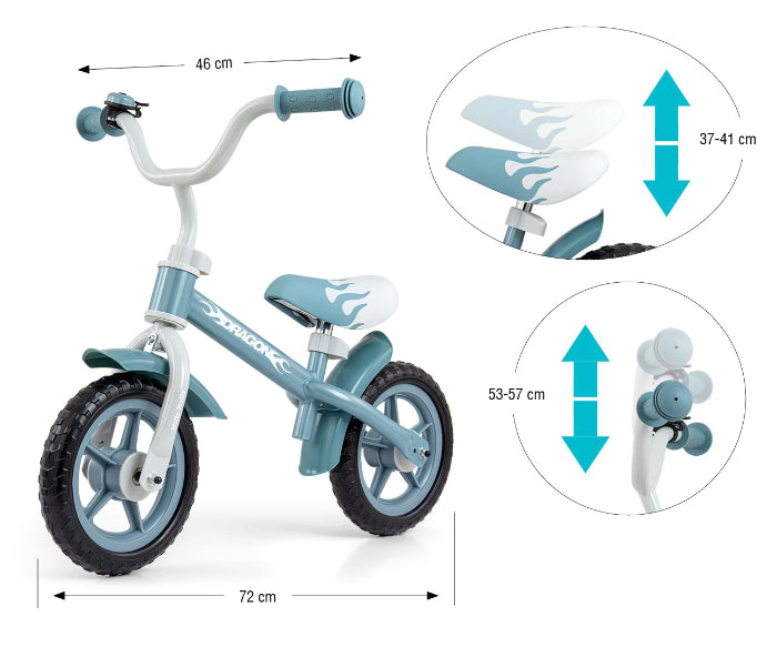 Bicicleta de Equilíbrio Milly Mally Dragon Denim
