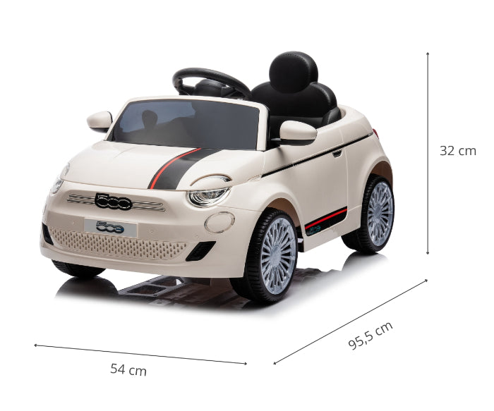Ride on Milly Mally Fiat 500e White