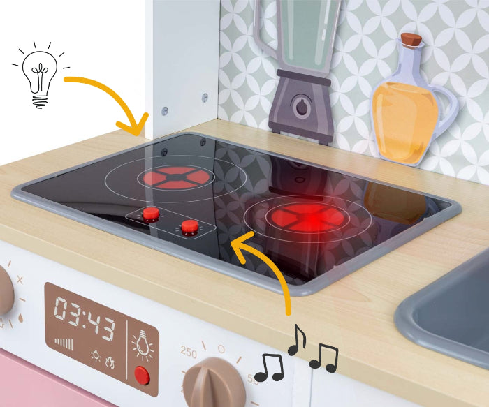 Cozinha de madeira Milly Mally Bjorn Pink