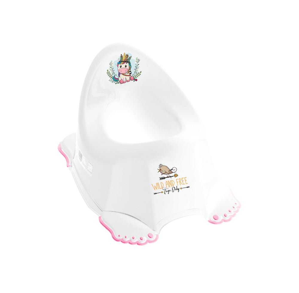 Bacio anti-derrapante B.Active Wild & Free Unicorn White/Pink