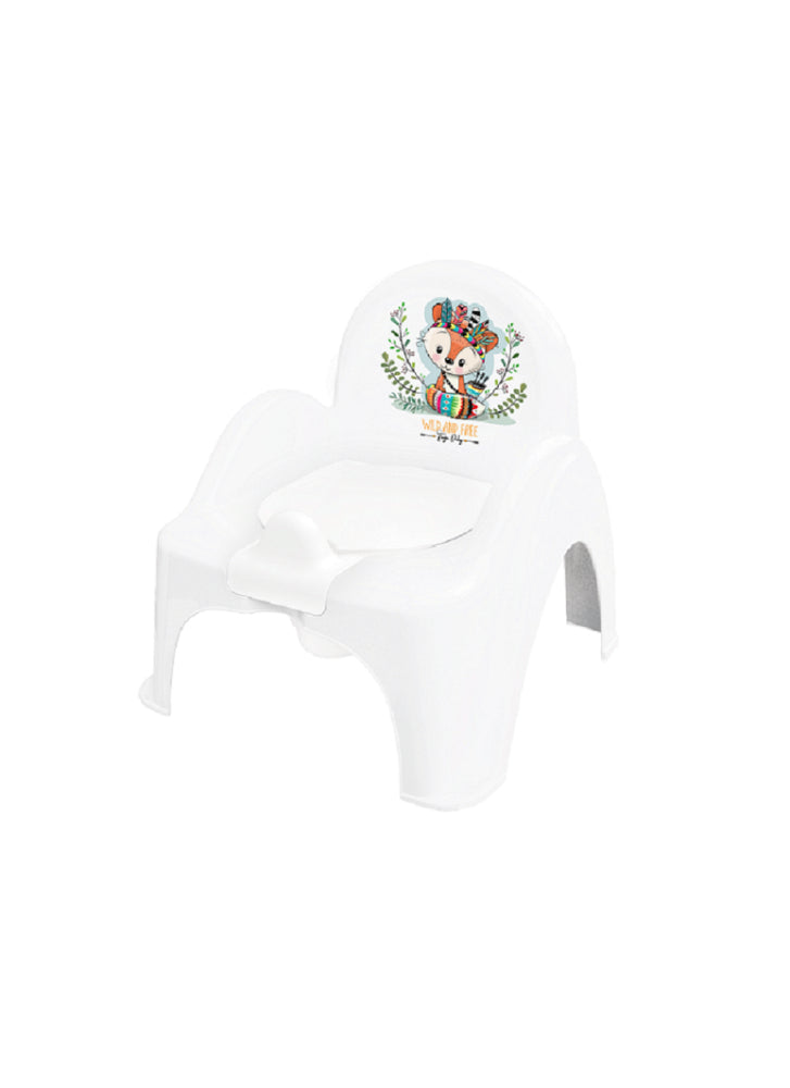 Cadeira Bacio anti-derrapante B.Active Wild & Free com música White/Green - Little Fox