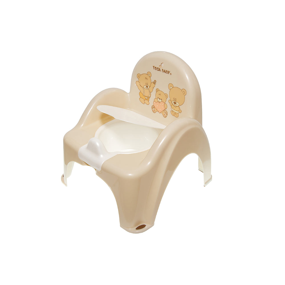 Cadeira Bacio anti-derrapante com música B.Active Teddy Bear Beige