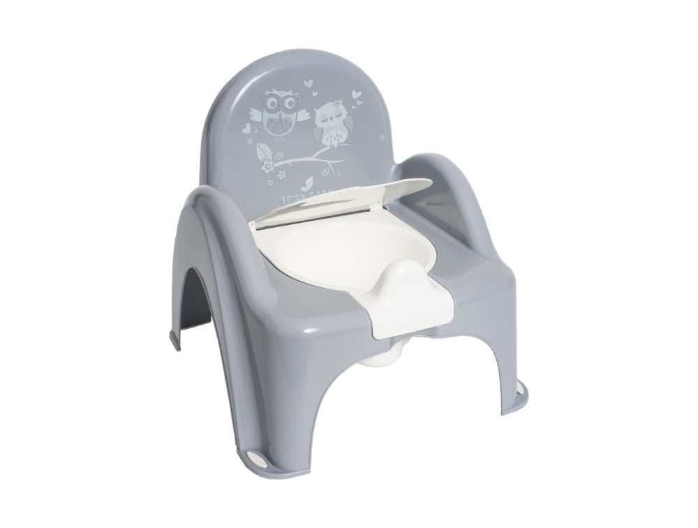 Cadeira Bacio anti-derrapante B.Active Owl Gray