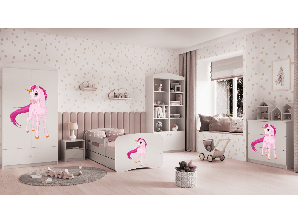 Cama 140 x 70 cm Kocot Kids BabyDreams Unicorn White