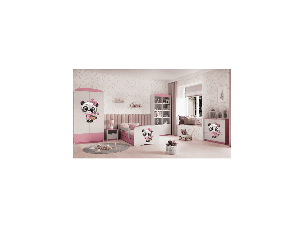 Cama 140 x 70 cm Kocot Kids BabyDreams Panda Pink