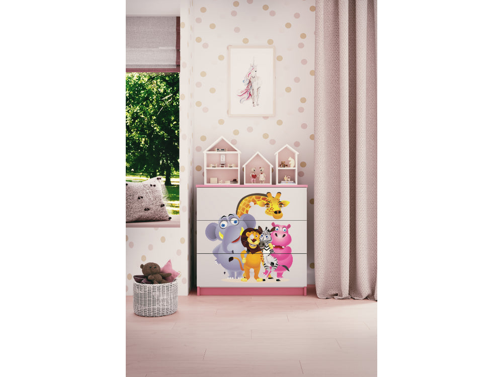 Cómoda Kocot Kids BabyDreams Zoo Pink