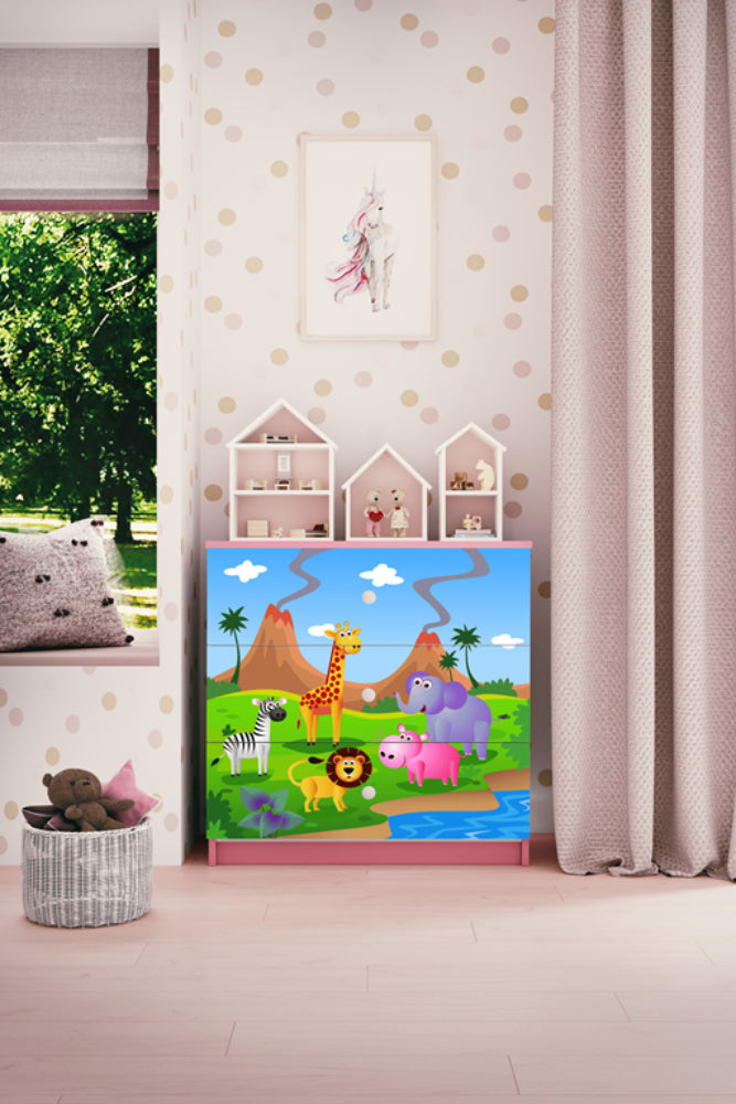 Cómoda Kocot Kids BabyDreams Safari Pink