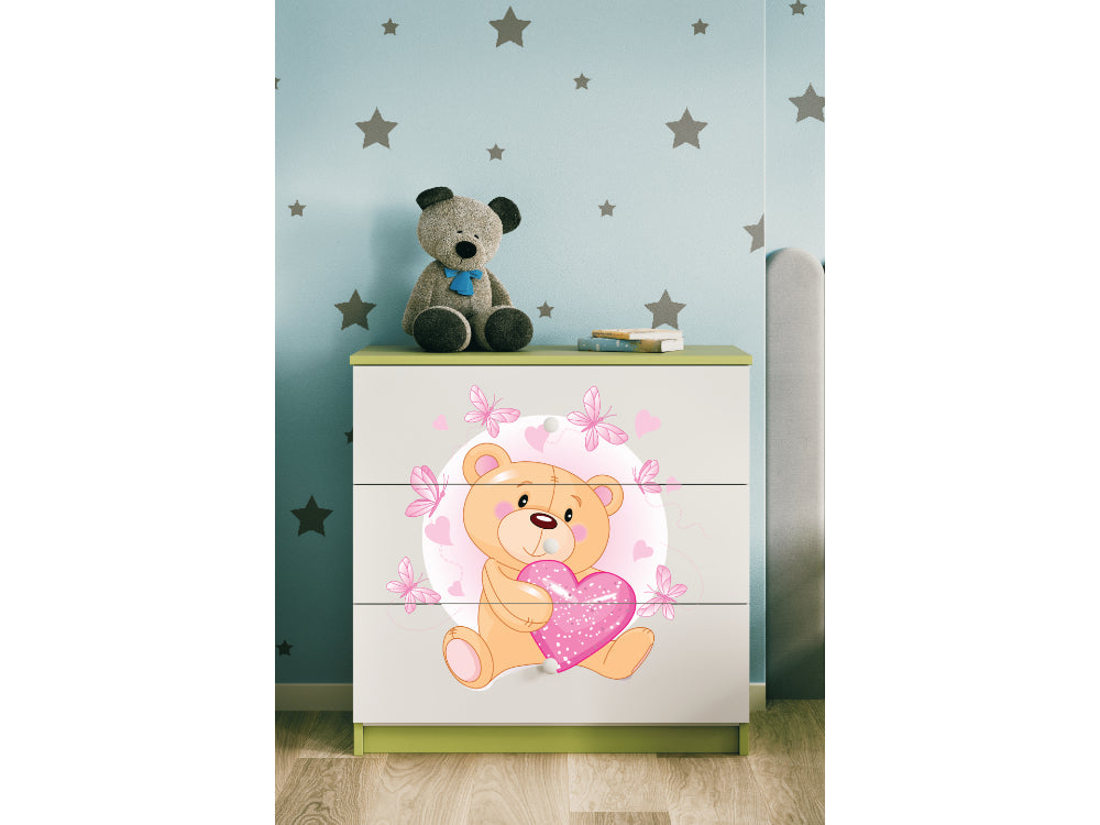 Cómoda Kocot Kids BabyDreams Teddybear Butterflies Green