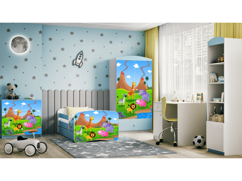 Cama 140 x 70 cm Kocot Kids BabyDreams Safari Blue