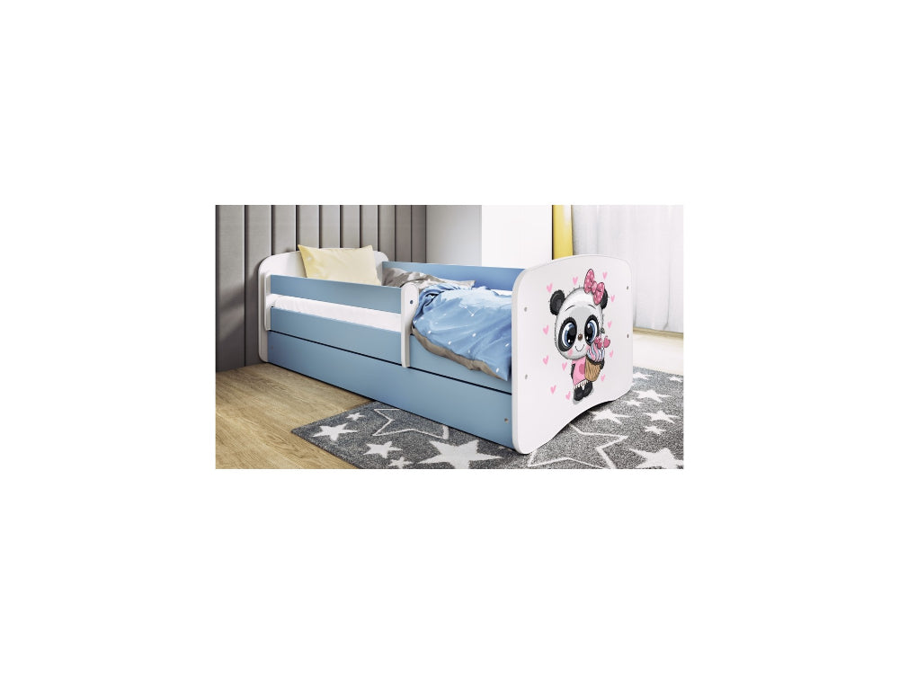 Cama 140 x 70 cm Kocot Kids com gaveta BabyDreams Panda Blue