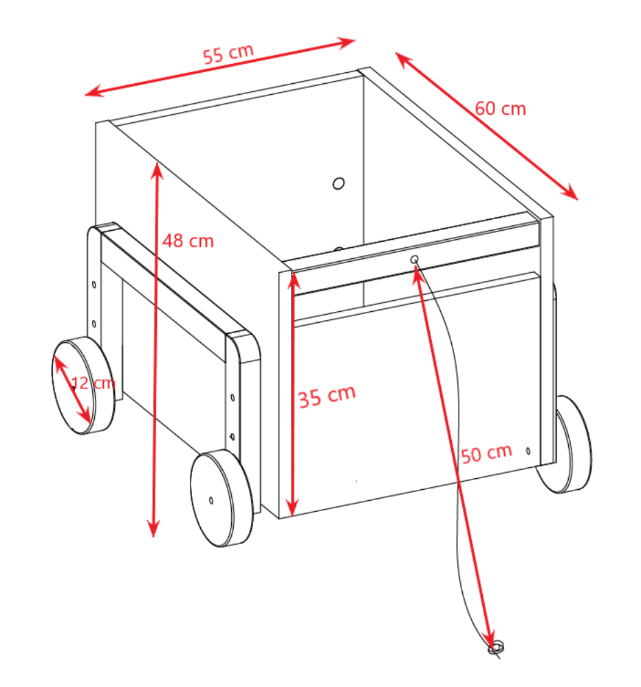 Caixa de brinquedos Kocot Kids Victor White