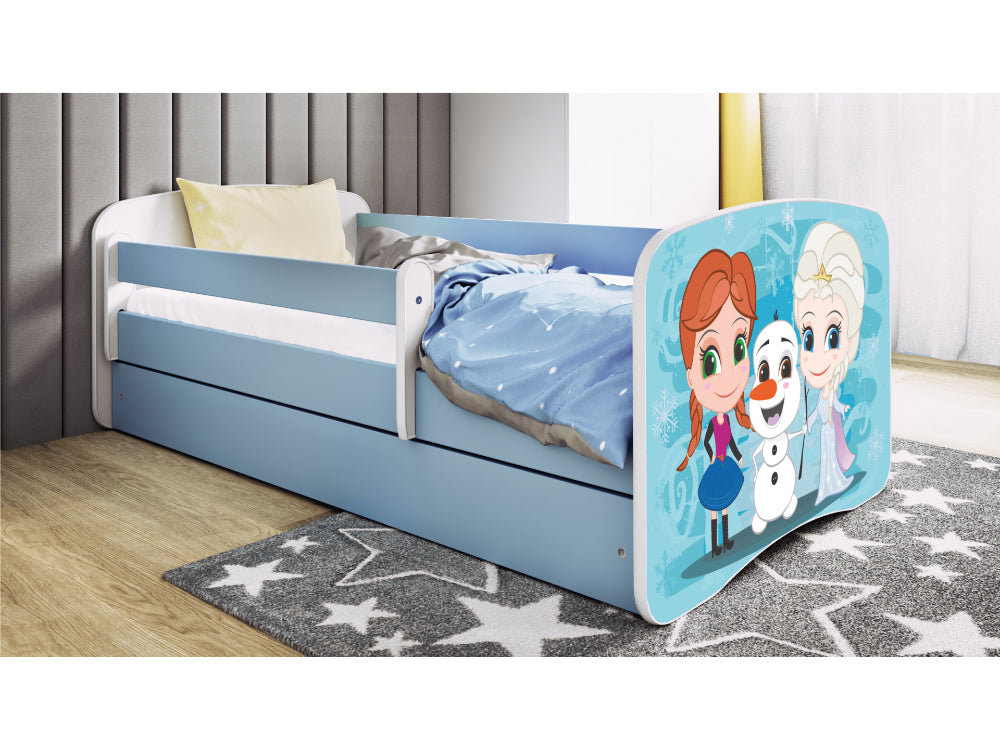 Cama 180 x 80 cm Kocot Kids com gaveta BabyDreams Frozen Land Blue