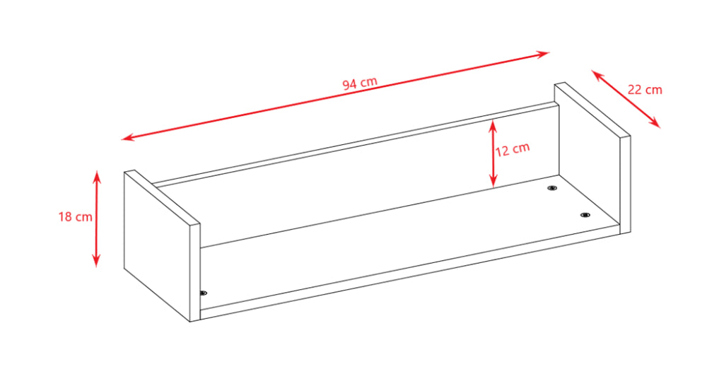 Prateleira de parede Kocot Kids Victor White