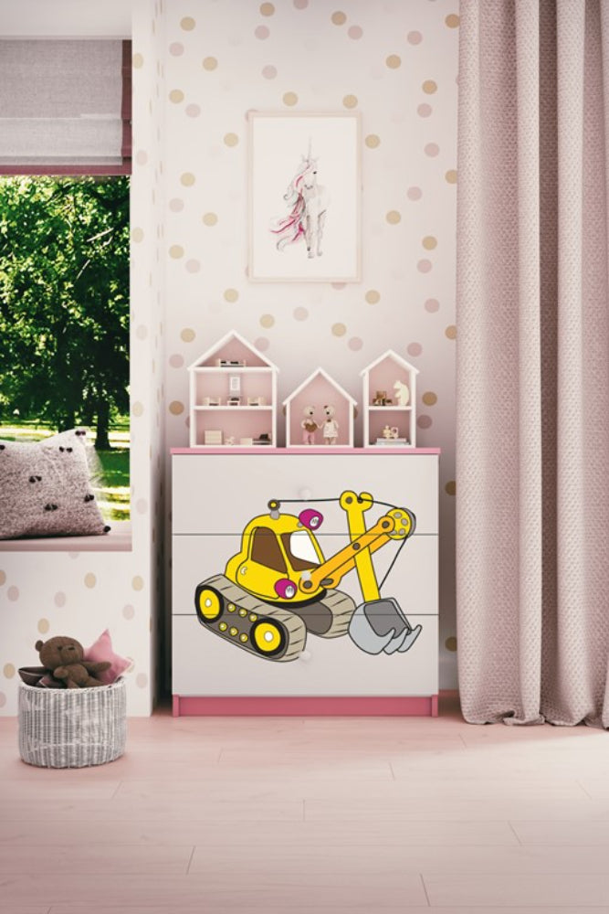 Cómoda Kocot Kids BabyDreams Digger Pink