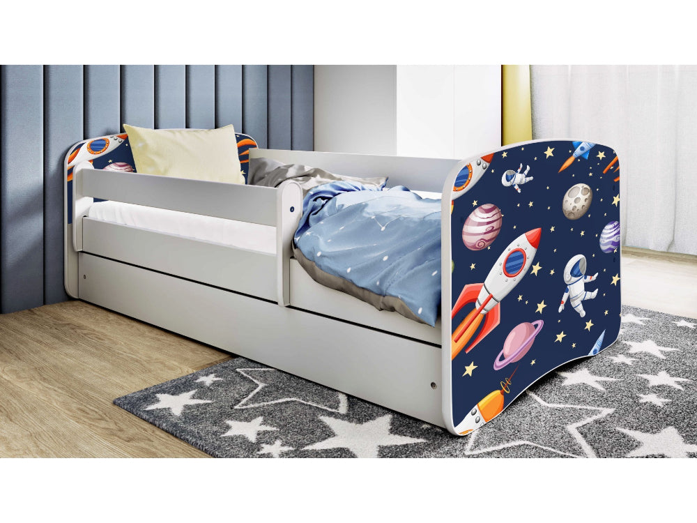 Cama 140 x 70 cm Kocot Kids com gaveta BabyDreams Cosmos White