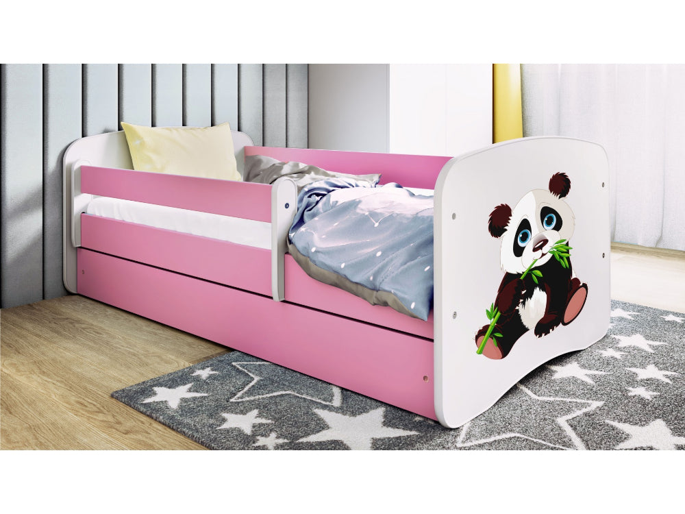 Cama 140 x 70 cm Kocot Kids com gaveta Babydreams Panda 2 Pink