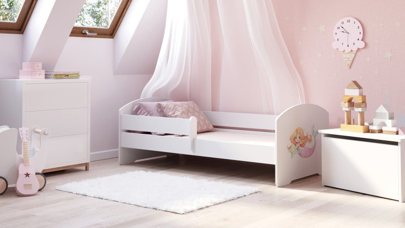 Cama de criança 160 x 80 colchão e estrado incluídos Kobi Luk Mermaid