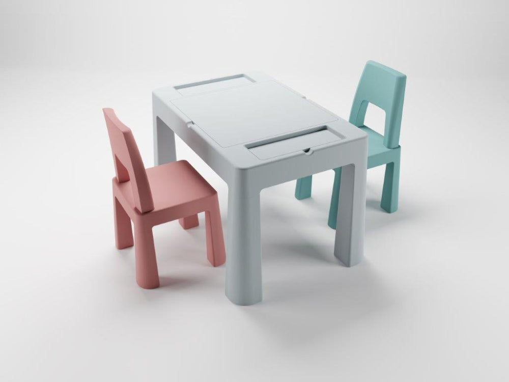 Conjunto Mesa e cadeiras B.Active Multifun Gray/Pink /Turquoise