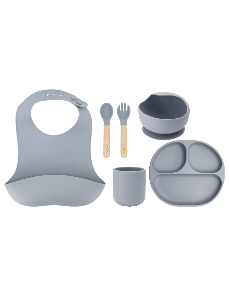Conjunto de alimentação - 6 peças Momi Ami Grey