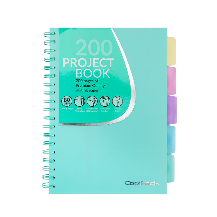 Caderno B5 Apontamentos Verde Pastel