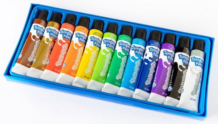 Caixa 12 Cores Guaches Colorino Disney Mickey