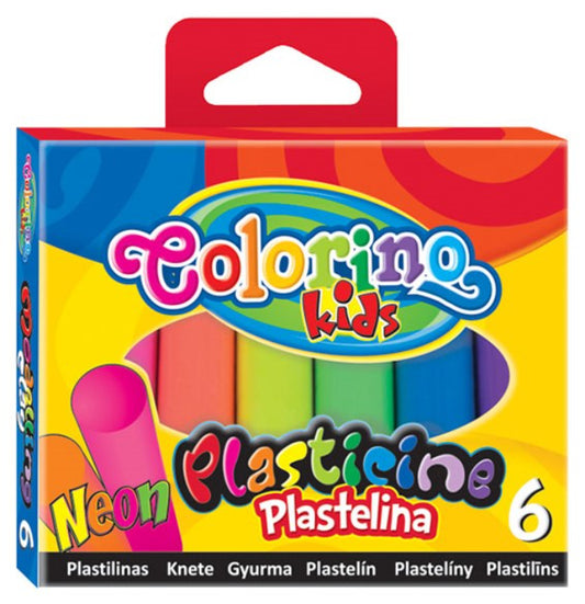 Plasticina Neon 6 Cores