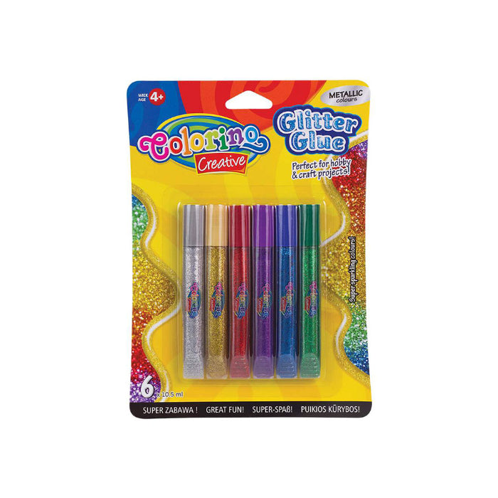 Cola com Brilhantes Metalizada 6 Cores