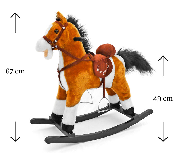 Cavalo de Baloiço Milly Mally Mustang Light Brown