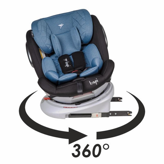 Coccolle Cadeira auto Isofix 0-36 kg 360 rotativo Hapi Ozy Blue