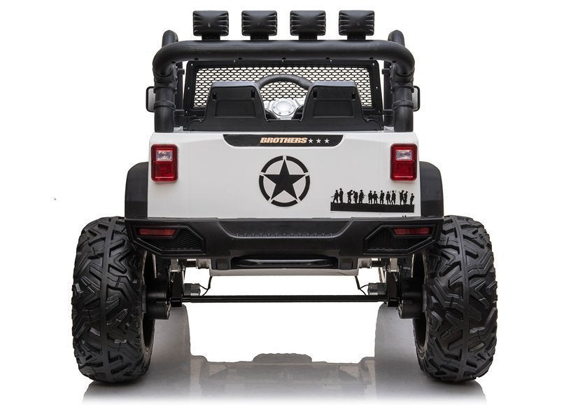 Carro elétrico infantil Jeep JC666 branco