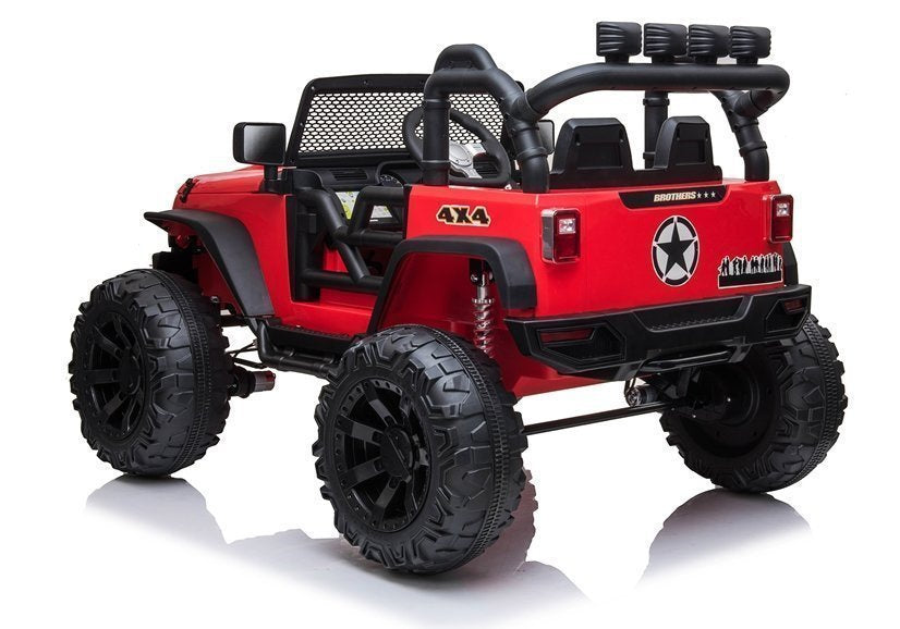 Carro elétrico infantil Jeep JC666 vermelho