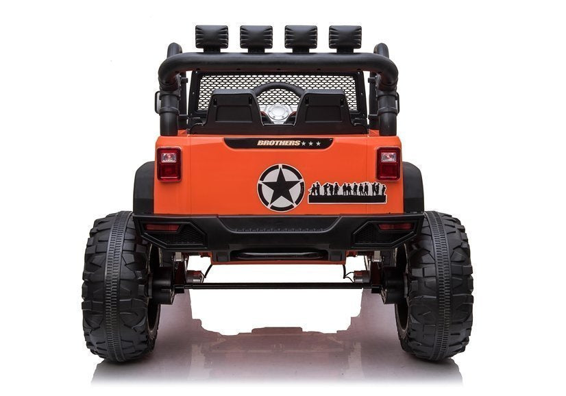 Carro elétrico infantil Jeep JC666 laranja