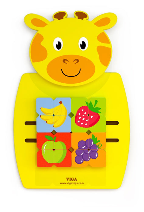 Brinquedo de parede Frutas em mosaico Viga