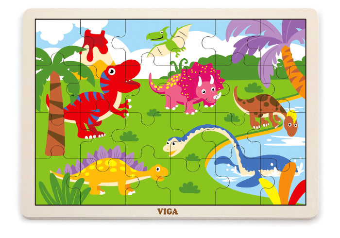 Puzzle 24 peças dinossauro Viga