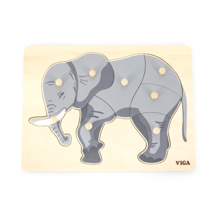 Puzzle Montessori Viga Elephant