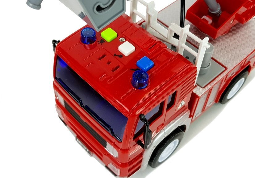 Camião bombeiros com escada vermelho 1:20 som