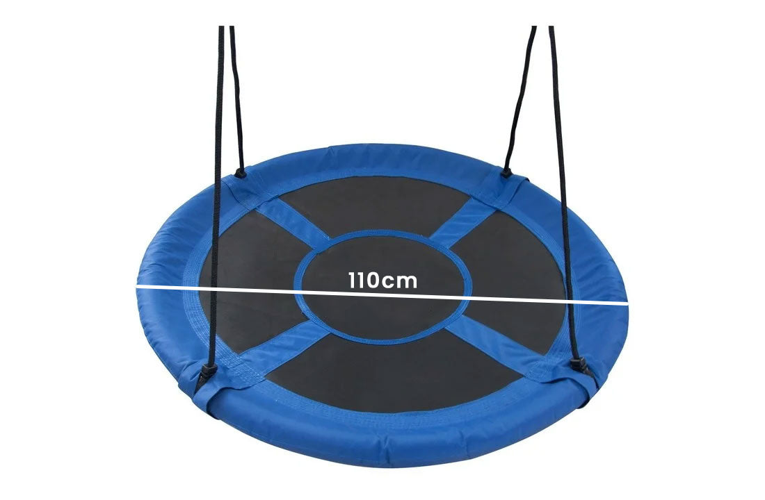 Baloiço tipo ninho 110 cm azul até 150 kg