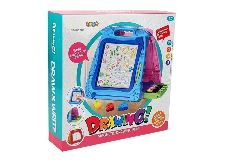 Quadro dupla face desenho marcadores magnéticos