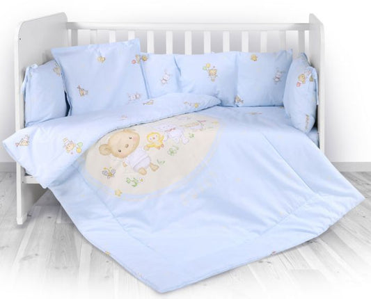 Conjunto de textil de cama grades Lorelli LILY Ranforce Party Blue (5 Ppç)