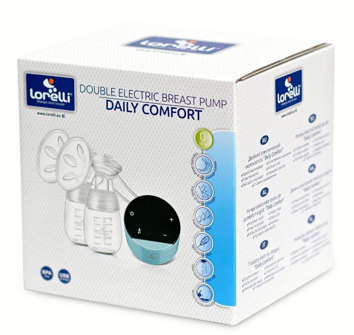 Extrator de leite elétrico Lorelli Double Daily Comfort Blue