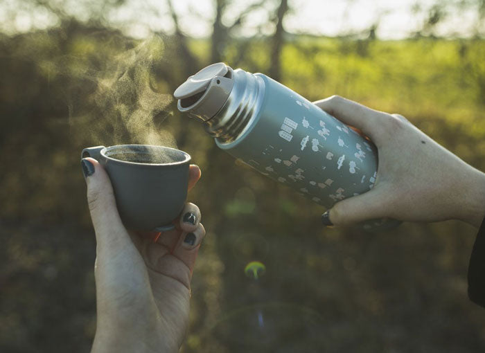 Garrafa térmica com suporte de silicone 400ml Zopa City