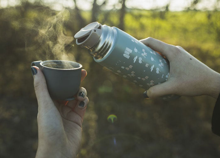 Garrafa térmica com suporte de silicone 400ml Zopa Dino