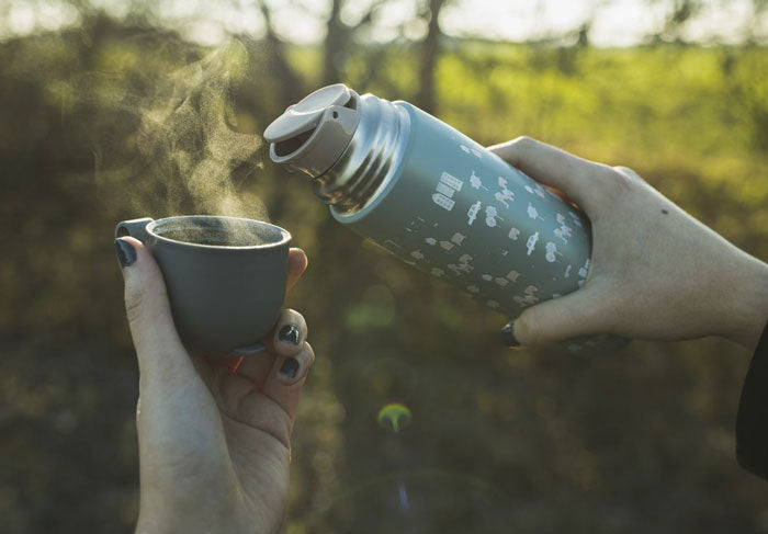 Garrafa térmica com suporte de silicone 400ml Zopa Mountains
