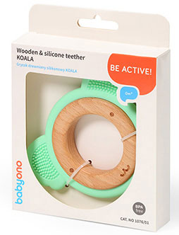 Mordedor de madeira e silicone Baby Ono Koala