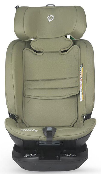 Cadeira auto rotativa I-Size Coccolle Velsa Moss Green