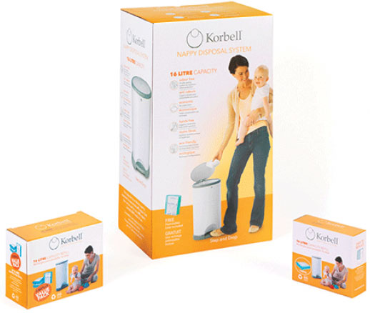 Contentor de fraldas Korbell Standard