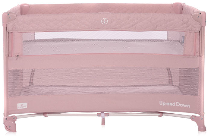 Cama de viagem Lorelli Up and Down Mellow Rose Sleeping Animals