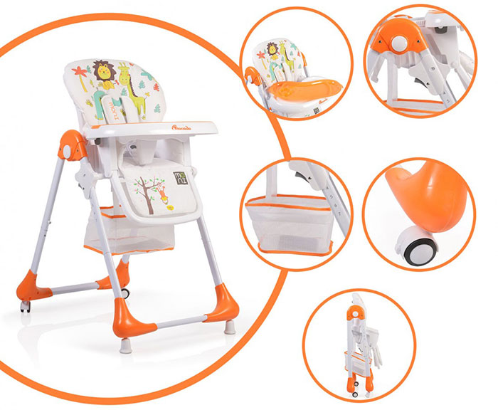 Cadeira da papa Moni Avocado Orange